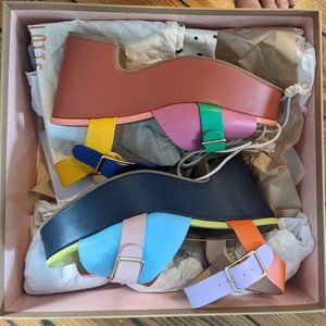 Charlotte Stone Raf platforms in Solimar - gently worn